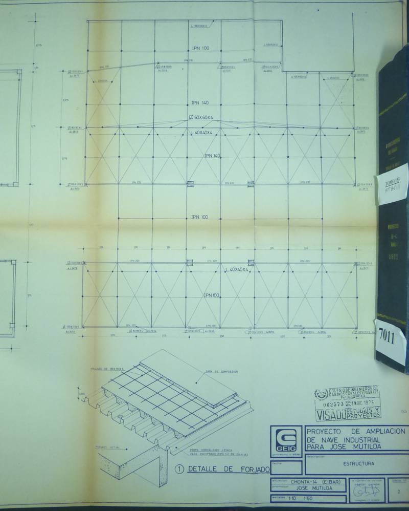 846a09Txonta Jose Mutiloa S.A. Signature 7006.05_1975 elevar planta taller acero 09-Planta estructura cubierta.JPG