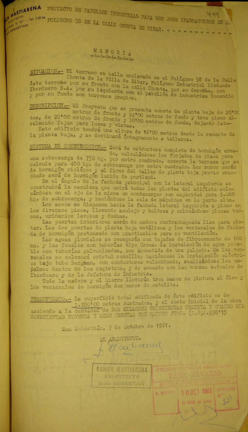 822709Txonta C. y T. Bascaran - Ugartechea Signature 6909.33_1961 CONSTRUCCIÓN TALLER 1-Memoria.JPG