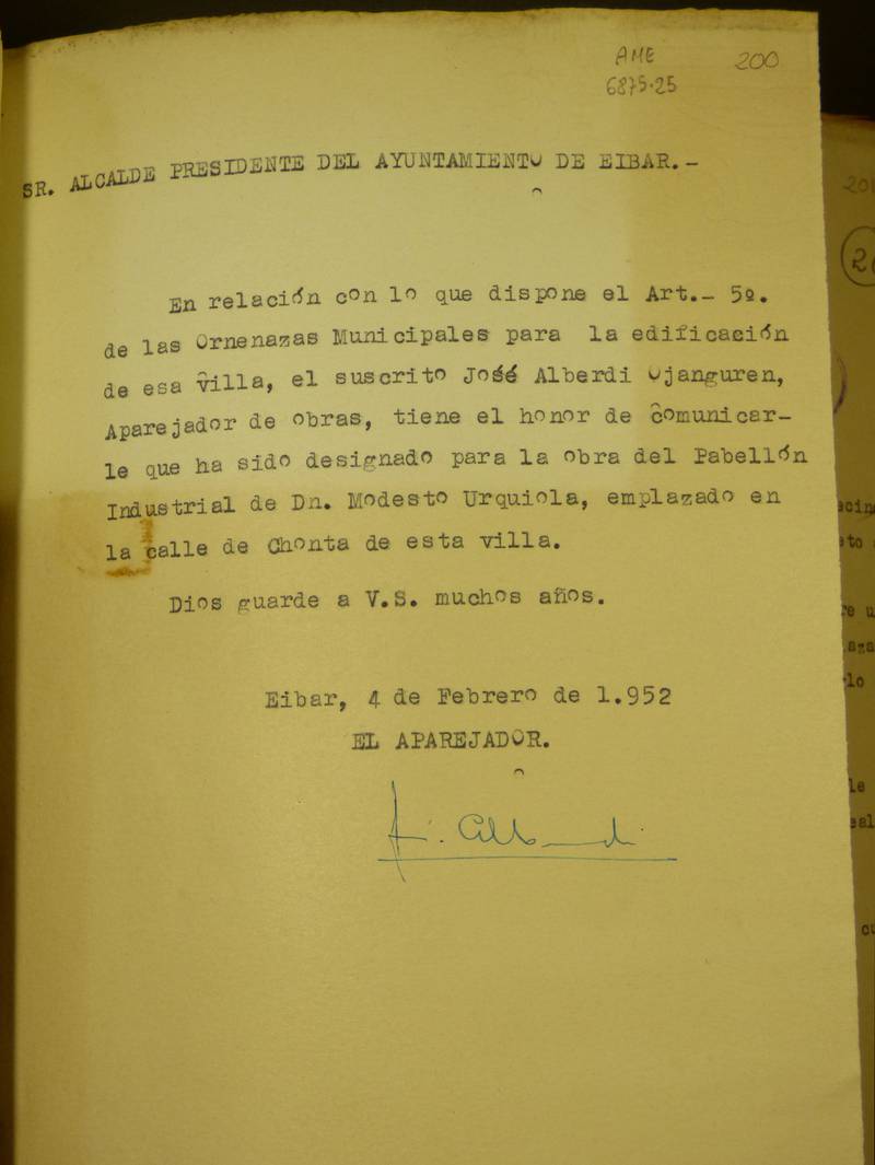 9f7109Txonta Modesto Urquiola Signature 6875.25_1951_Elevar dos plantas 5-Designación arquitecto técnico.JPG