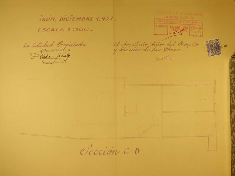 2ab108Otaola La Imperial Española signature 6892.03_1958 ampl zaguera 2 plantas 9-Sección usos auxiliares.JPG