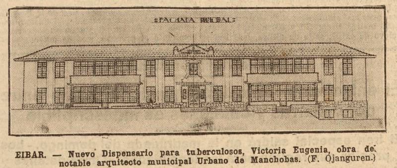 Victoria Eugenia erietxearen aurreko fatxada